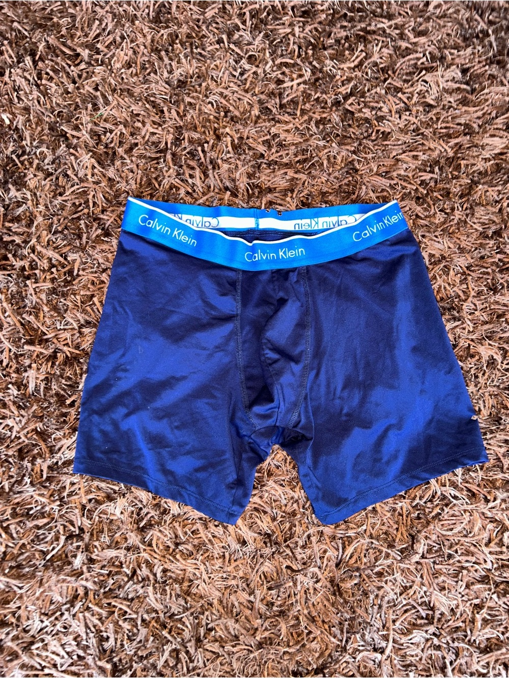 Calvin Klein Blue Boxer Briefs with Branded Waistband